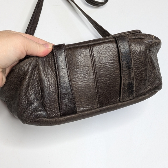 Vintage Wilsons Leather Dark Brown Long Strap Purse - Picture 5 of 10